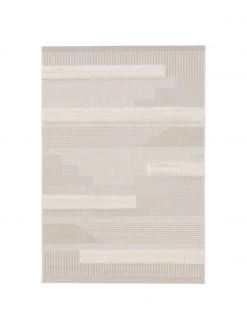Benuta Tapis intérieur extérieur beige, poils en relief Carlo, larg. 80 x long. 150 cm (taille XS)