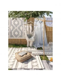 Benuta Tapis intérieur extérieur beige, poils en relief Carlo, larg. 80 x long. 150 cm (taille XS) -Jardin Soldes Boutique Tapis interieur exterieur beige poils en relief Carlo 4