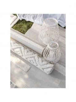 Benuta Tapis intérieur extérieur beige, poils en relief Carlo, larg. 80 x long. 150 cm (taille XS) -Jardin Soldes Boutique Tapis interieur exterieur beige poils en relief Carlo 5