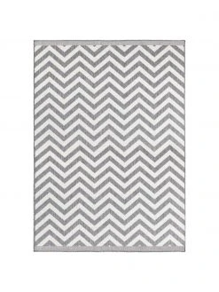 Tapis intérieur extérieur imprimé zigzag, réversible Palma, larg. 160 x long. 230 cm (taille M)
