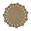 Westwing Collection Tapis rond beige bohème en jute fait main Niago, Ø 150 cm (taille M) 2 Westwing Collection Tapis rond beige bohème en jute fait main Niago, Ø 150 cm (taille M) -Jardin Soldes Boutique Tapis rond beige boheme en jute fait main Niago