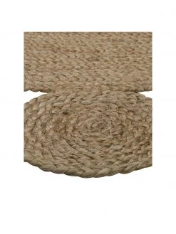 Westwing Collection Tapis rond beige boh&egrave;me en jute fait main Niago, Ø 150 cm (taille M) -Jardin Soldes Boutique Tapis rond beige boheme en jute fait main Niago 3