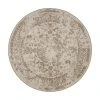 Westwing Collection Tapis rond beige extérieur / intérieur style vintage Diana, Ø 150 cm (taille M)