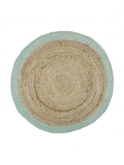 Westwing Collection Tapis rond en jute fait main Shanta, Ø 100 cm (taille XS)
