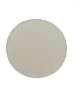 Westwing Collection Tapis rond extérieur intérieur beige Toronto, Ø 200 cm (taille L)