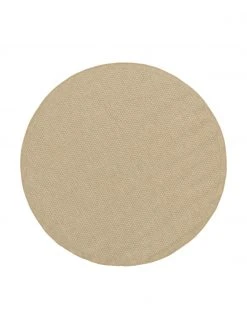 Westwing Collection Tapis rond extérieur intérieur beige foncé Toronto, Ø 150 cm (taille M)Seulement 1 produit disponible