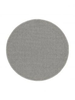 Westwing Collection Tapis rond extérieur intérieur gris Toronto, Ø 150 cm (taille M)Disponibilité limitée