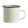 Nordal Tasse émaillée avec bord peint à la main Ginger, 2 élém., Ø 10 x haut. 8 cm, 350 ml -Jardin Soldes Boutique Tasse emaillee avec bord peint a la main Ginger 2 elem