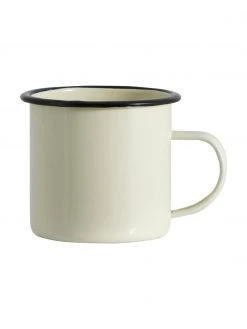 Nordal Tasse émaillée avec bord peint à la main Ginger, 2 élém., Ø 10 x haut. 8 cm, 350 ml