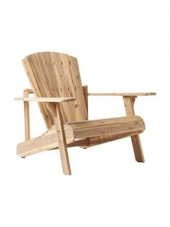 Westwing Collection Transat en bois d'acacia Charlie, larg. 82 x haut. 85 cm