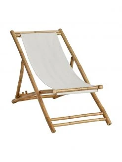 Lene Bjerre Transat pliable en bambou Mandisa, larg. 112 x haut. 80 cm