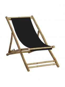 Lene Bjerre Transat pliant bambou Mandisa, larg. 112 x prof. 60 cm