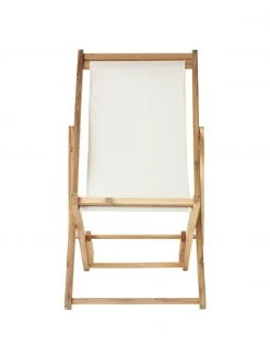 Westwing Collection Transat pliant en bois d'acacia Jola, larg. 58 x long. 115 cm -Jardin Soldes Boutique Transat pliant en bois dacacia Jola 3