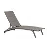 Bizzotto Transat taupe Cleo, larg. 61 x long. 192 cm -Jardin Soldes Boutique Transat taupe Cleo