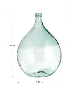 Vase dame-jeanne verre recyclé Drop, Ø 40 x haut. 56 cm -Jardin Soldes Boutique Vase dame jeanne verre recycle Drop 2